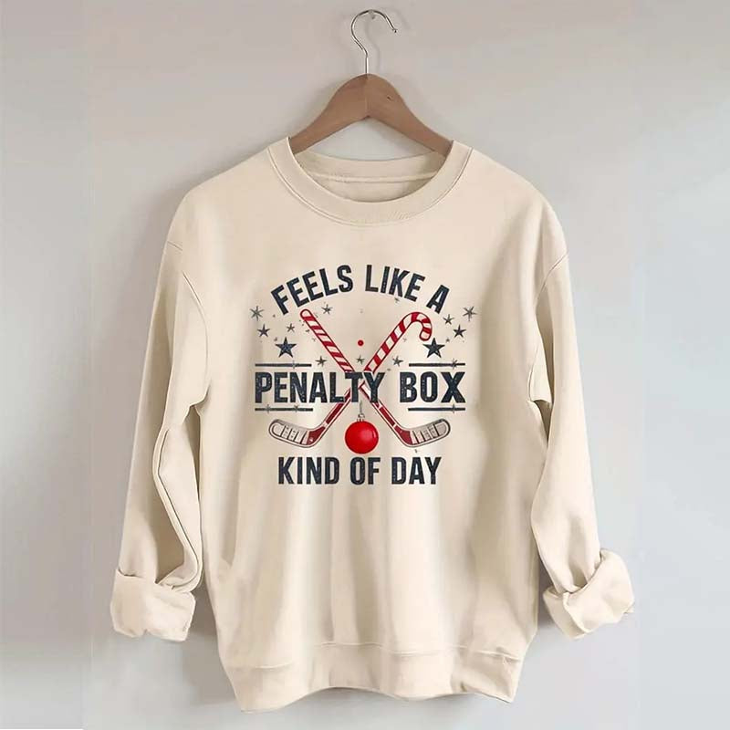 Hockey Penalty Box Christmas Sweatshirt