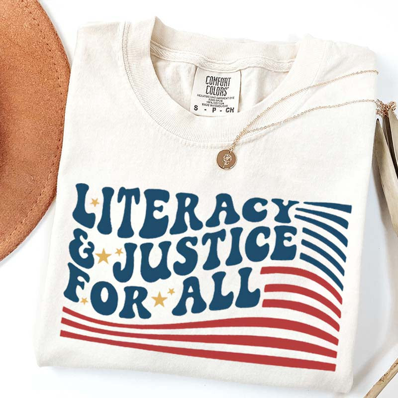 Literacy And Justice For All T-Shirt
