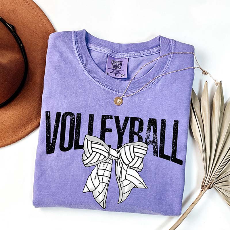 Retro Volleyball Bow T-Shirt