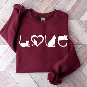Black Cat Mom Love Sweatshirt