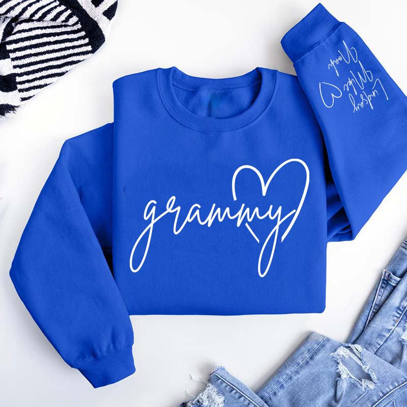 Custom Grandkids Names Grammy Sweatshirt