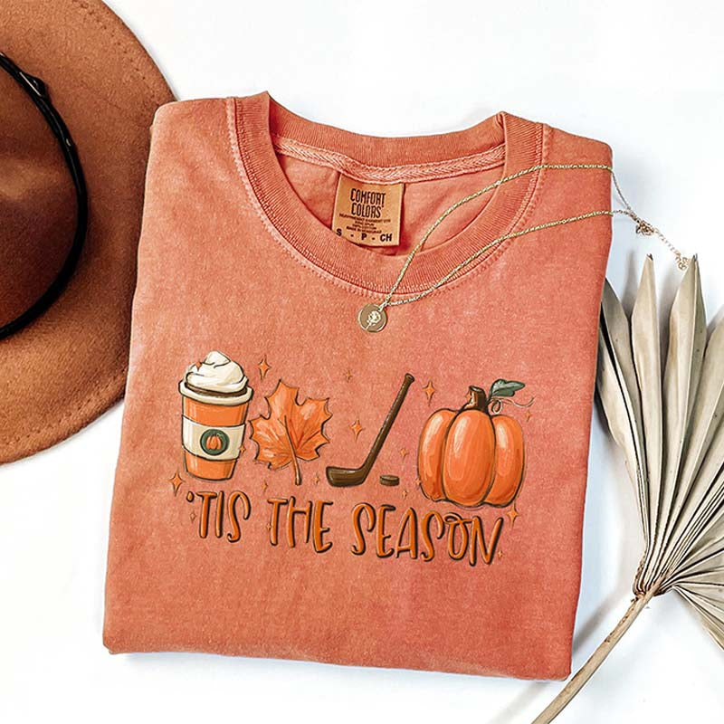 Fall Tis The Season Hockey T-Shirt