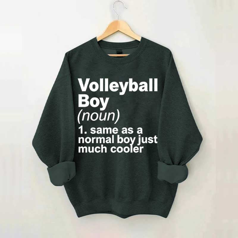 Volleyball Boy Definition Funny Sweatshirt
