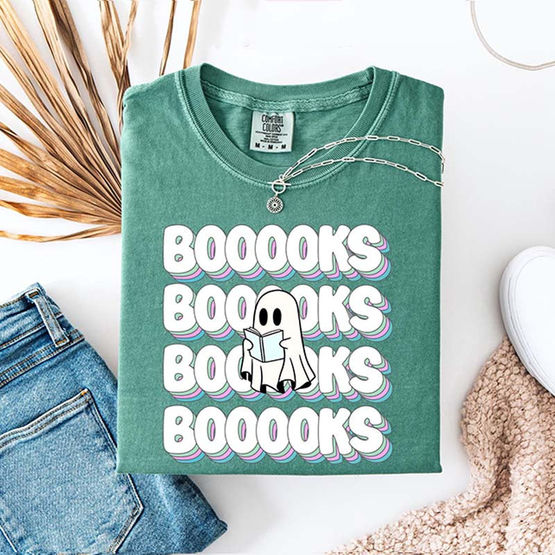 Comfort Color Bookish Summerween Spooky T-Shirt