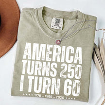 Custom Birthday America Turns 250 T-Shirt