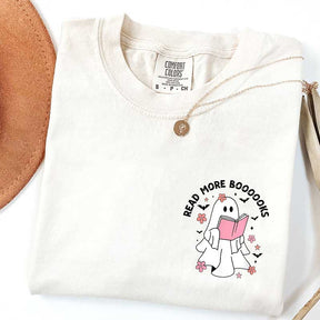 Ghost Reading Books Bookish Halloween T-Shirt