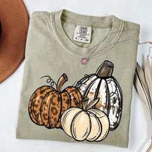 Leopard Pumpkin Thanksgiving Gift T-Shirt