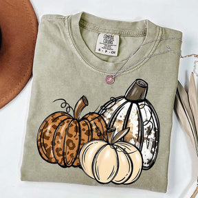 Leopard Pumpkin Thanksgiving Gift T-Shirt