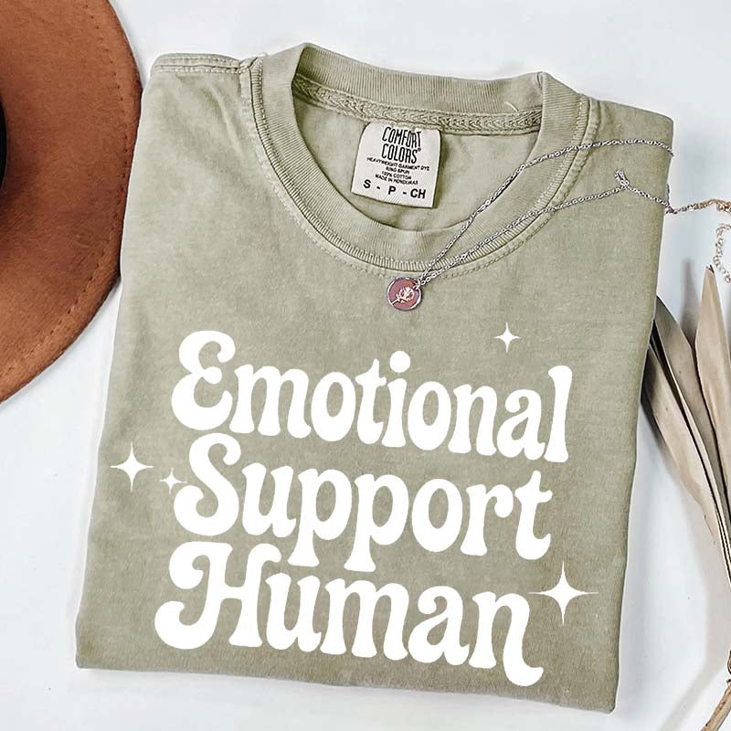 Emotional Support Human Minimalist T-Shirt