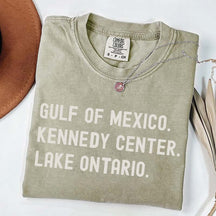 Gulf of Mexico Kennedy Center Lake Ontario T-Shirt