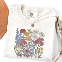 Botanical Print Wildflowers Vibes Sweatshirt