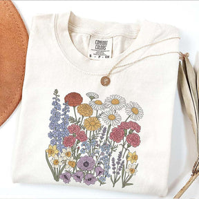 Botanical Print Wildflowers Vibes Sweatshirt
