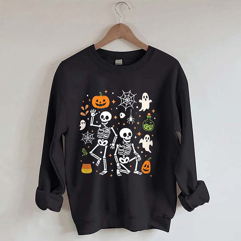 Slightly Subtle FDT Halloween Skeleton Sweatshirt