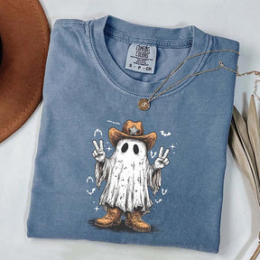 Comfort Colors Cowboy Ghost Cute Fall T-Shirt