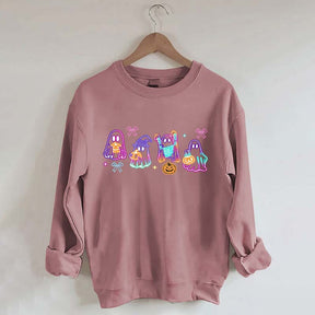 Halloween Ghost Neon Sweatshirt