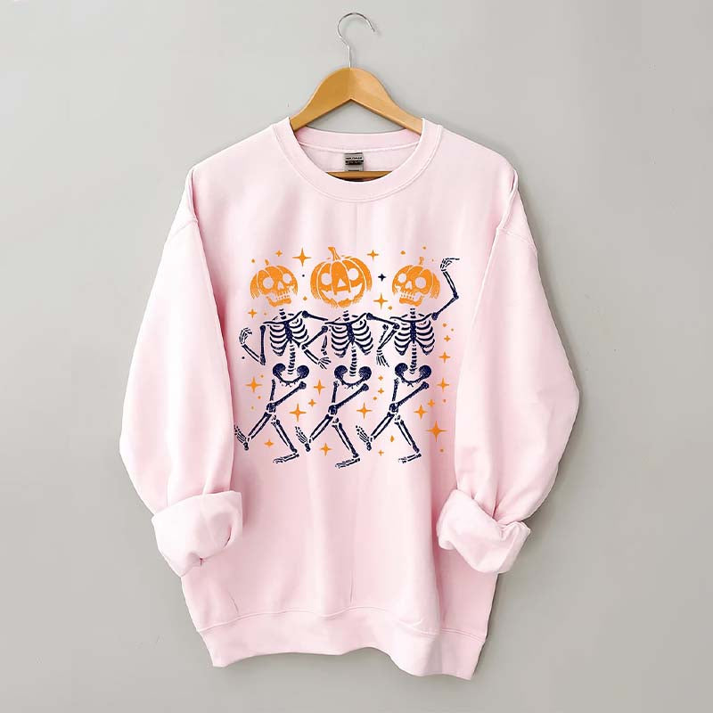 Pumpkin Skeleton Halloween Sweatshirt