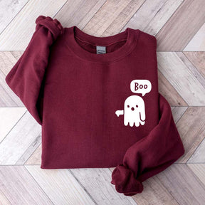 Boo Ghost Halloween Sweatshirt