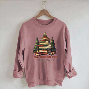 All Booked for Christmas Tree Sweatshirt