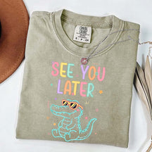 See You Later Teacher Summer Alligator T-Shirt
