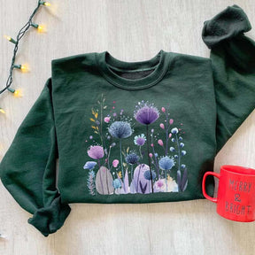 Cute Spring Wildflowers Sweatshirt