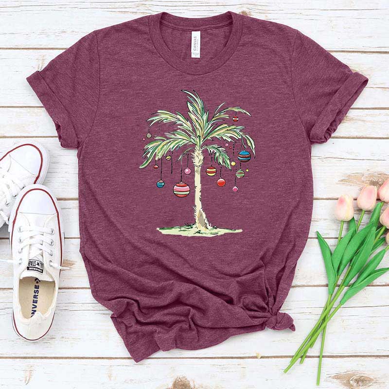 Christmas Palm Tree Cute T-Shirt
