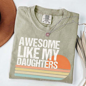 Awesome Like My Daughters Retro T-Shirt