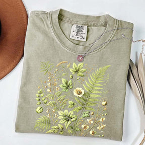 Botanical Fern & Wildflowe T-Shirt