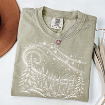 Vintage Winter Forest Comfort Colors T-Shirt