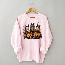 Halloween Horse Pumpkin Sweatshirt