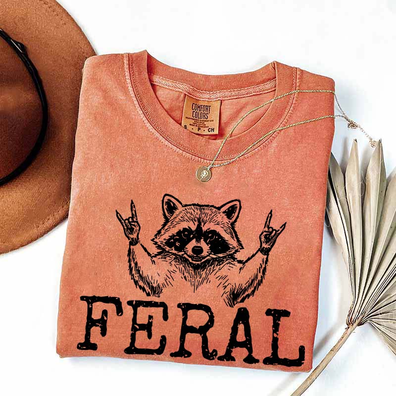 Feral Raccoon Girl T-Shirt