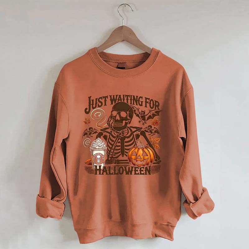 Just Waiting For Halloween Sweatshirt