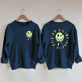 Lift Heavy Be Happy Comfort Colors Sweatshirt