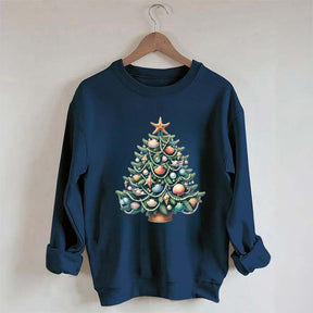 Seashell Christmas on The Beach Sweatshirt