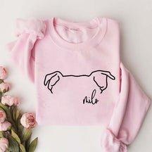 Custom Pitbull Mom Ears Sweatshirt