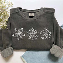 Comfort Colors Snowflakes Sweatshirt