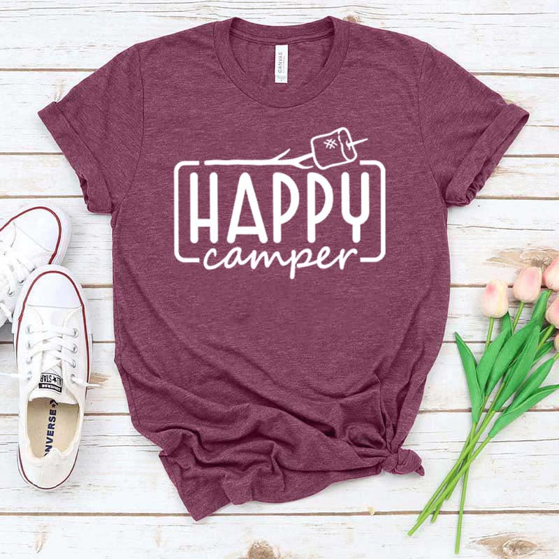 Happy Camper Marshmallow T-Shirt