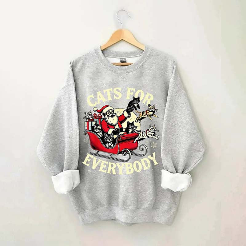 Christmas Cats For Everybody Sweatshirt