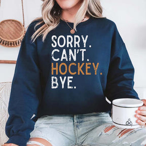 Busy Funny Ice Hockey Coach Sweatshirt