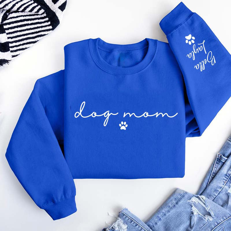 Custom Dog Mom Gift Sweatshirt