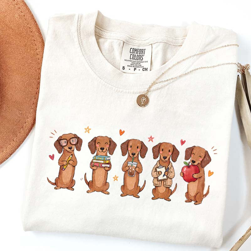 Dachshund Teacher Wiener Dog School T-Shirt