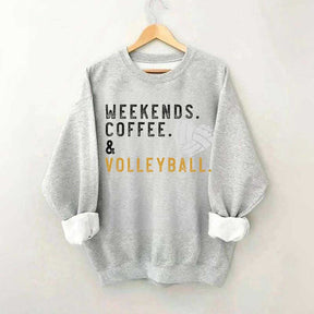 Weeked Coffee & Volleyball Mom Sweatshirt