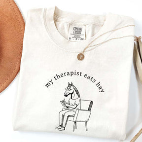 My Therapist Eats Hay Horse Lover T-Shirt