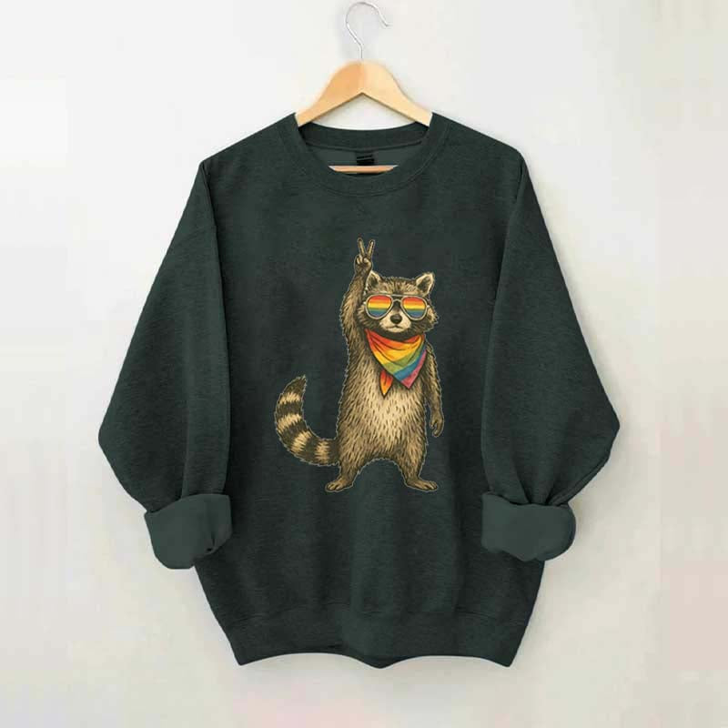 Raccoon Pride LGBT Sweatshirt