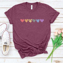 Rainbow Hearts Pride T-Shirt