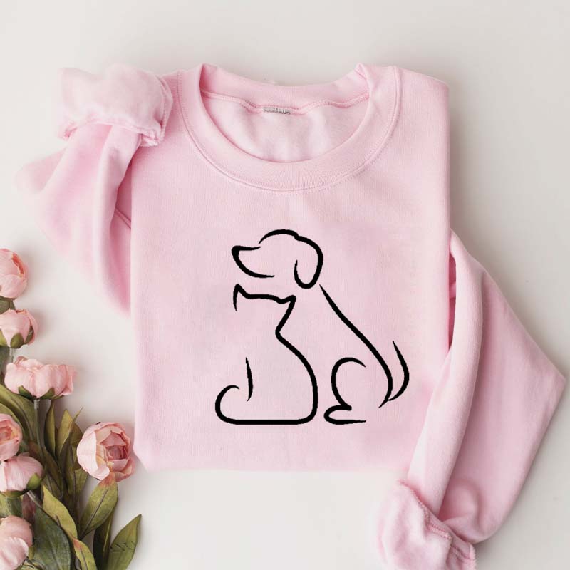 Dog and Cat Bestfriends Sweatshirt