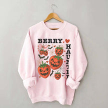 Strawberry Coquette Summerween Scary Fruit Sweatshirt