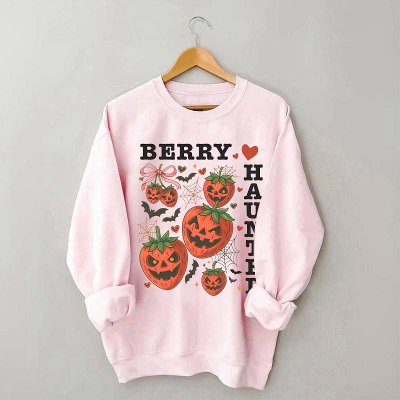Strawberry Coquette Summerween Scary Fruit Sweatshirt