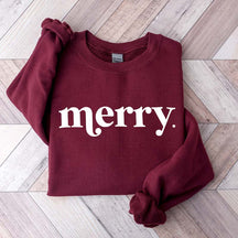 Minimalist Merry Christmas Sweatshirt