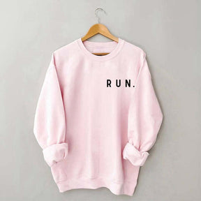 Minimalist Running Marathon Runner Sweatshirt