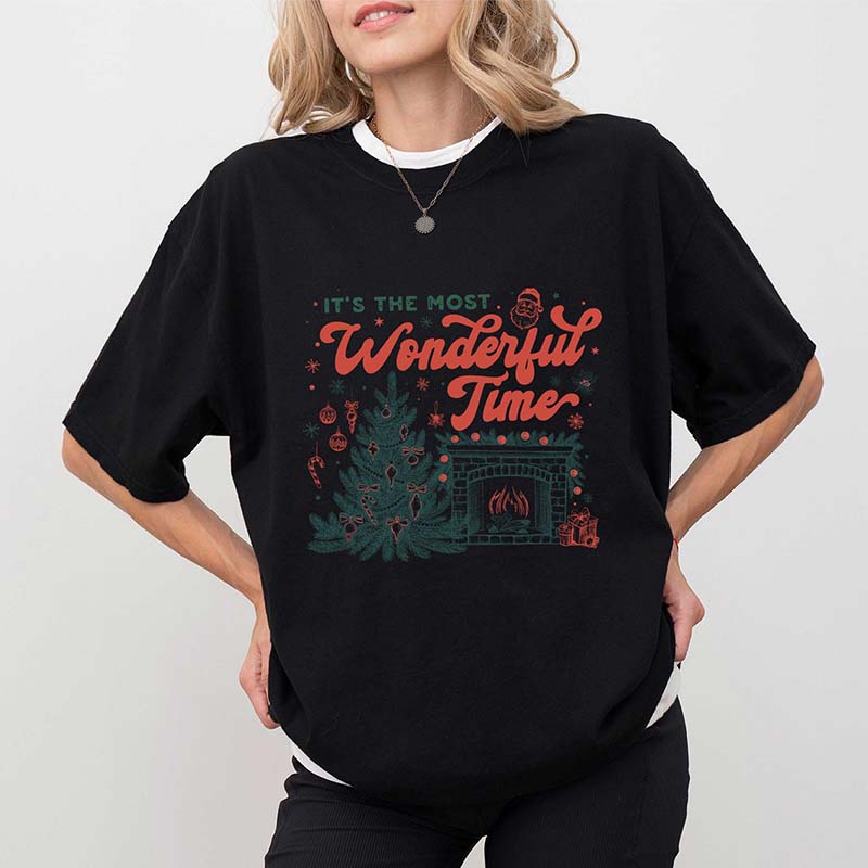 It's The Most Wonderful Time Vintage Christmas T-Shirt